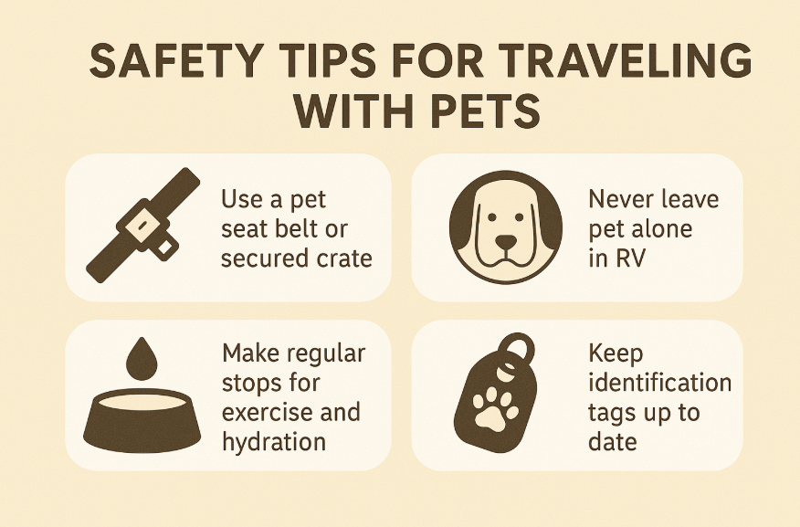 Safety tips for traveling with pets